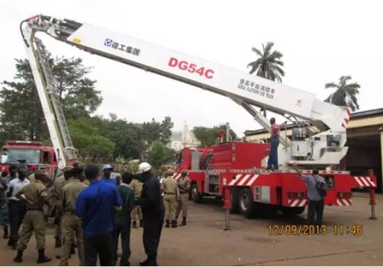 徐工消防裝備在烏(wu) 幹達
